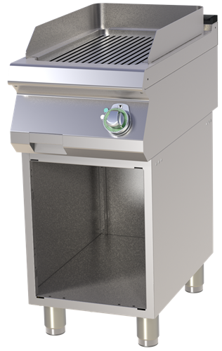 Räfflad kromad stekhäll 40 cm